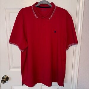 Men’s Izod Polo Shirt XL Red Golf Golfer Casual Mens